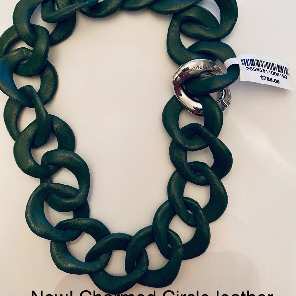 New! Charmed Circle leather necklace!